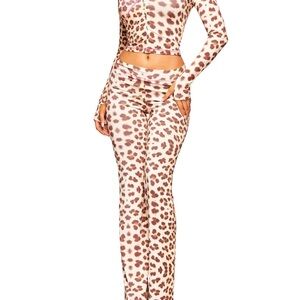 I Am Gia Leopard Print pants